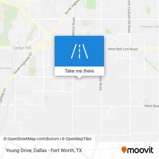 Young Drive map