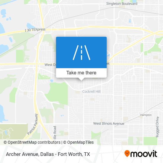 Mapa de Archer Avenue