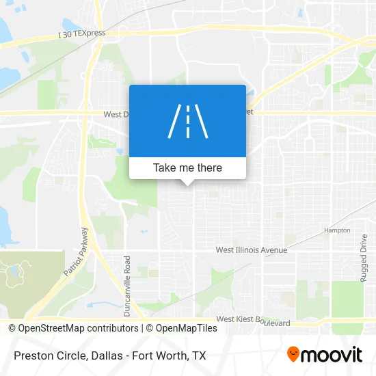 Preston Circle map