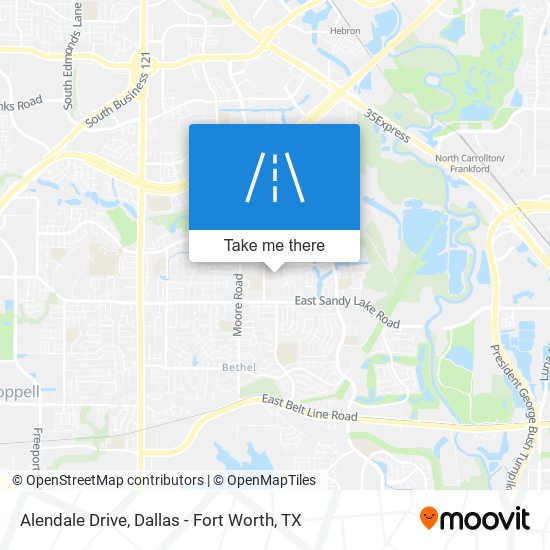 Alendale Drive map
