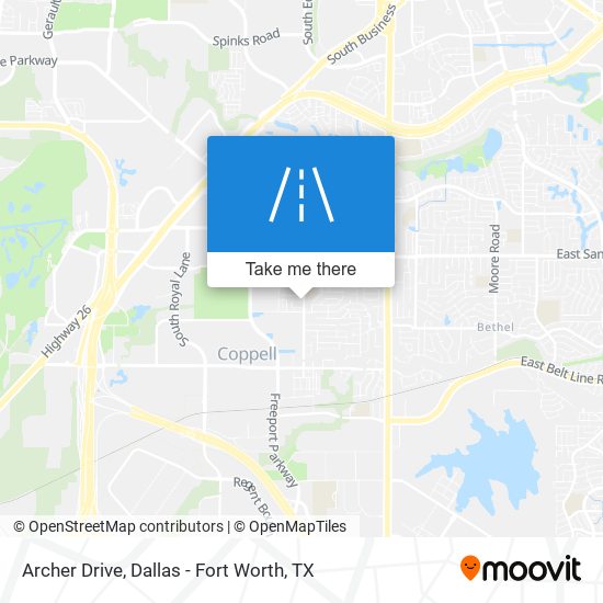 Archer Drive map