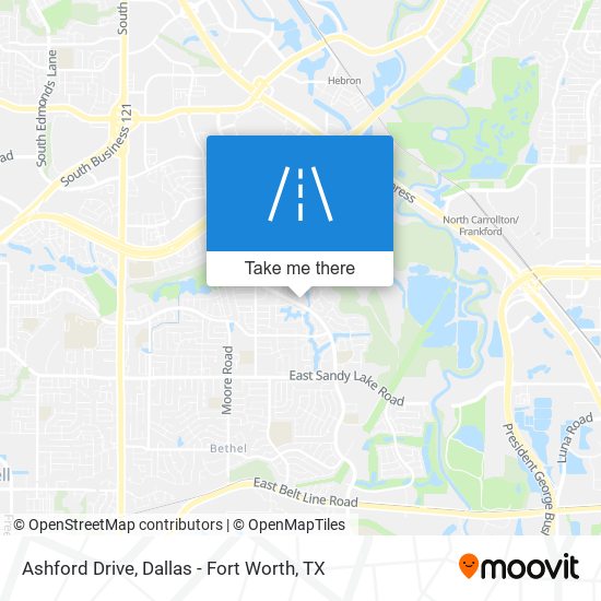 Ashford Drive map