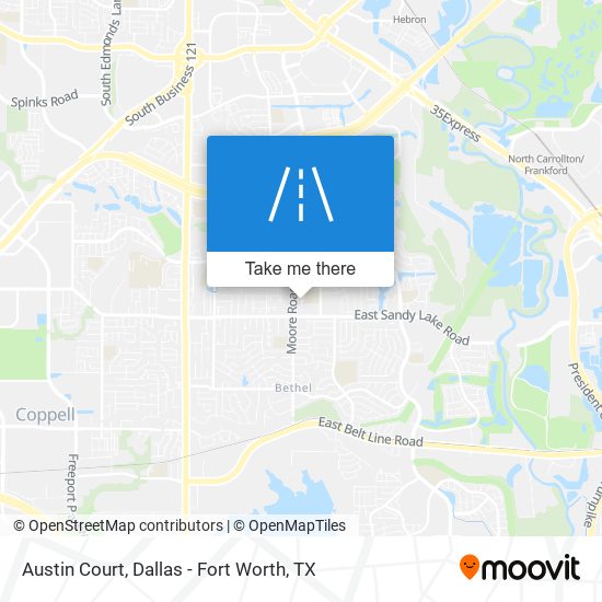Austin Court map