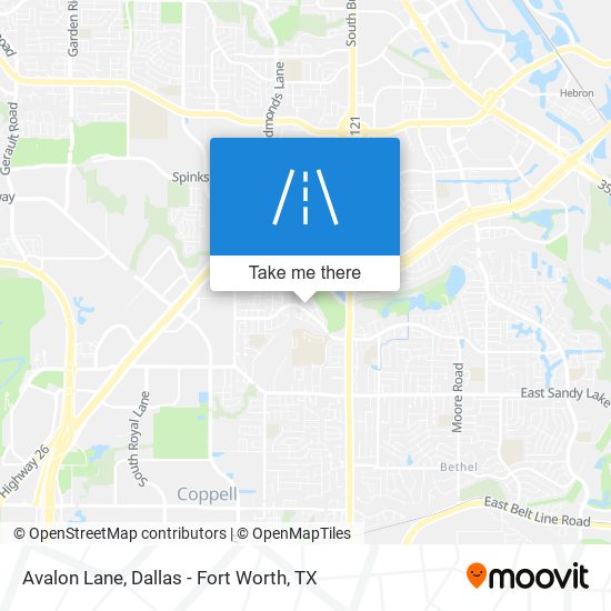 Avalon Lane map