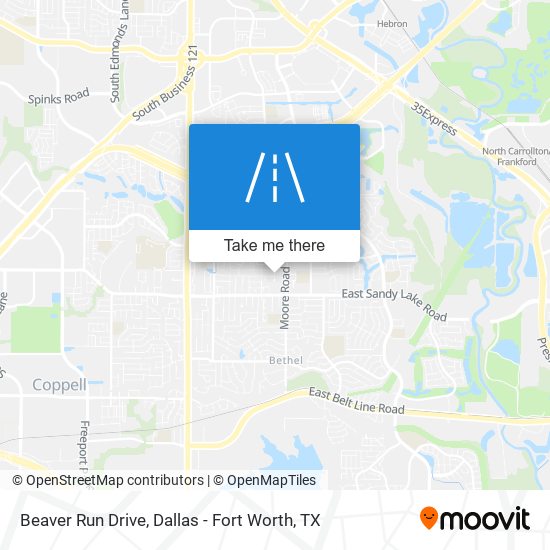 Beaver Run Drive map