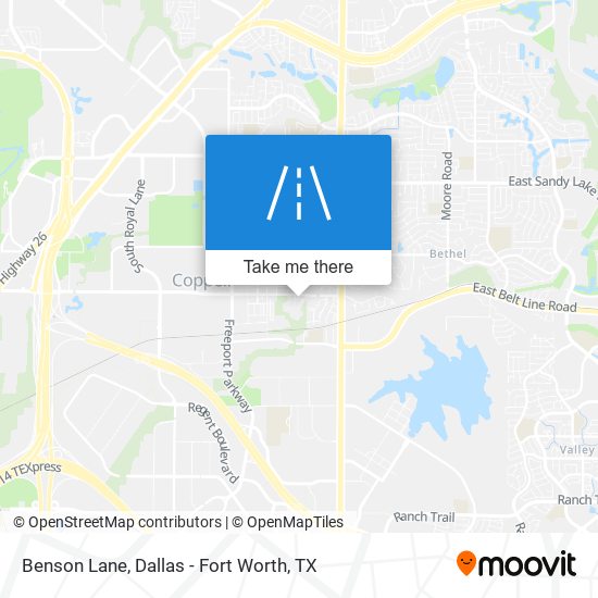 Benson Lane map