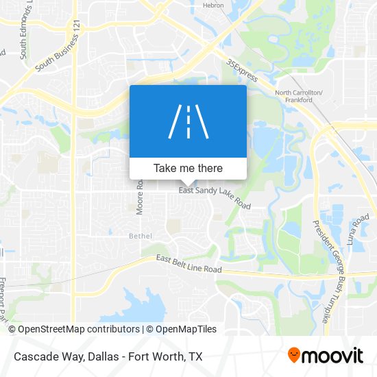 Cascade Way map