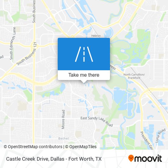 Castle Creek Drive map