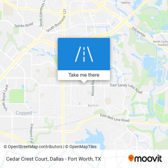 Cedar Crest Court map