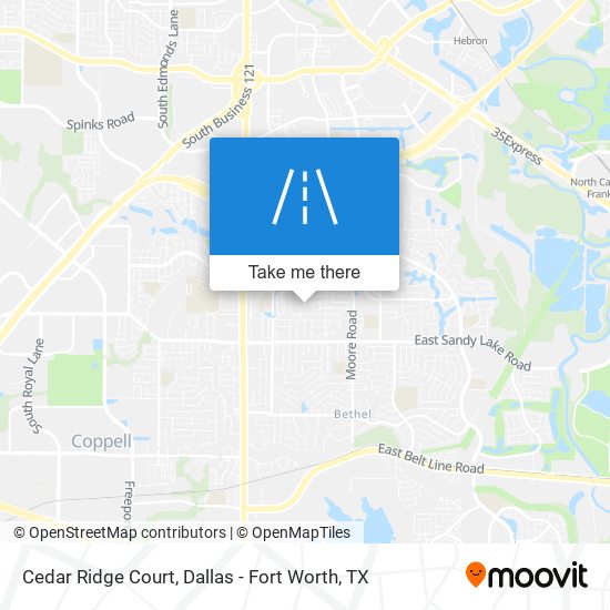 Cedar Ridge Court map