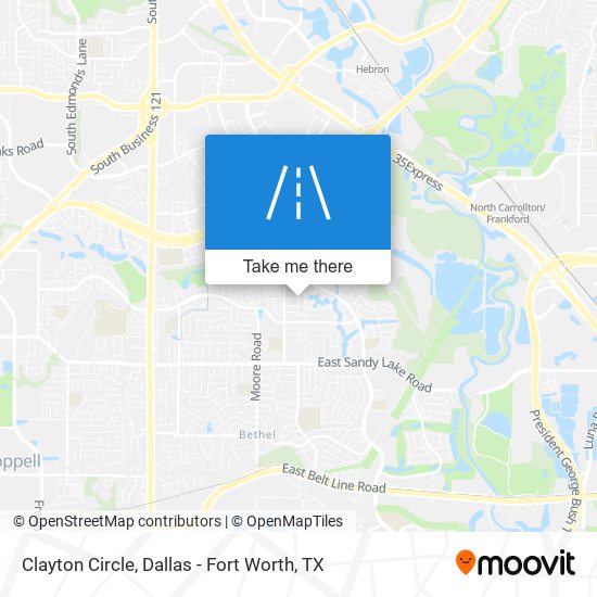 Clayton Circle map