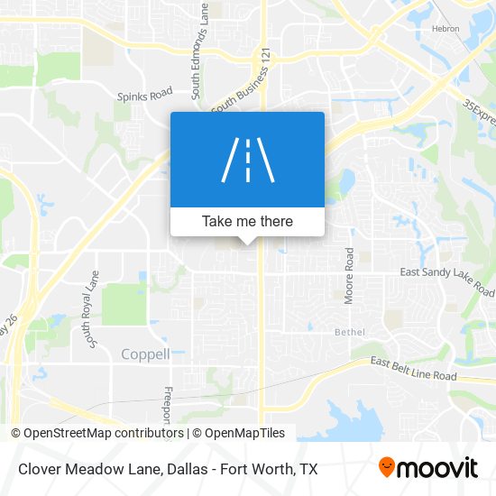 Clover Meadow Lane map