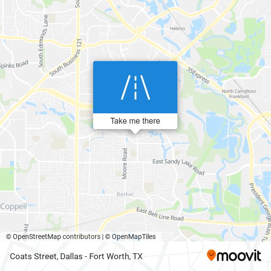 Coats Street map