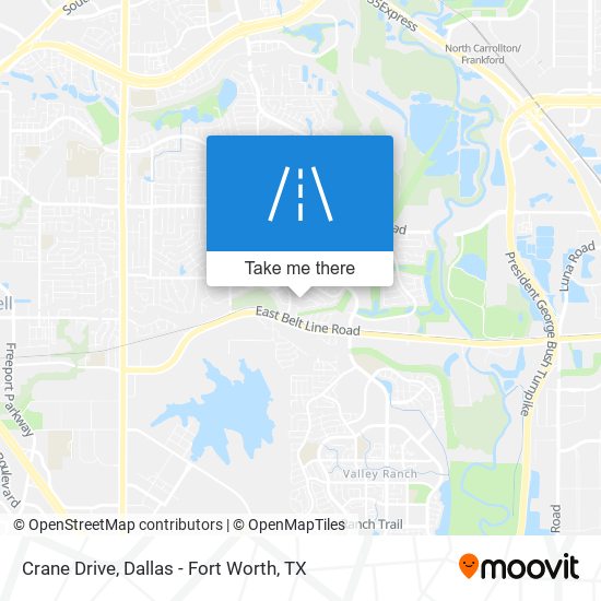 Crane Drive map