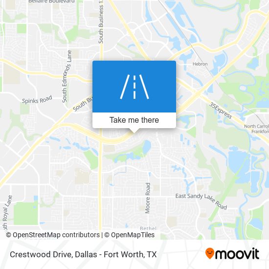 Crestwood Drive map