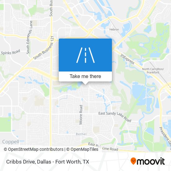 Mapa de Cribbs Drive