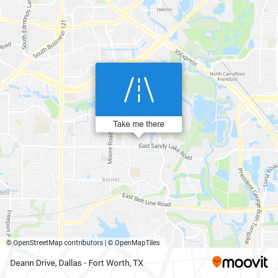 Deann Drive map
