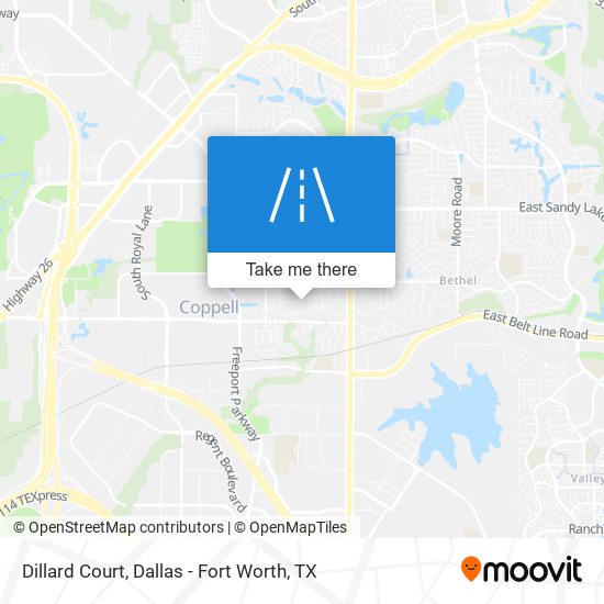 Dillard Court map