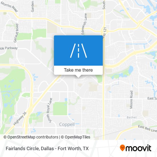 Fairlands Circle map