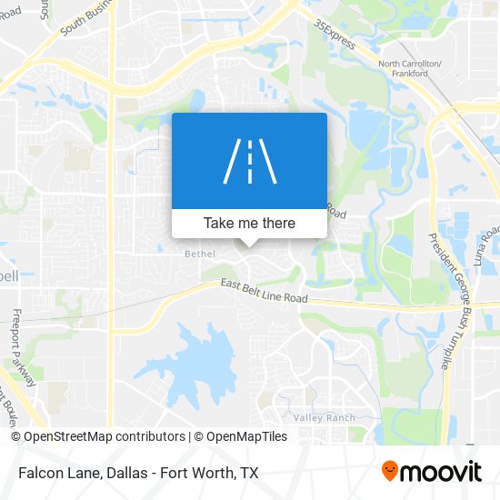 Mapa de Falcon Lane