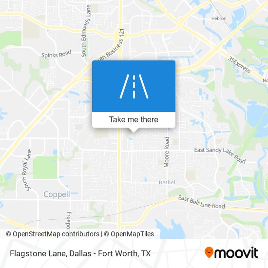 Flagstone Lane map