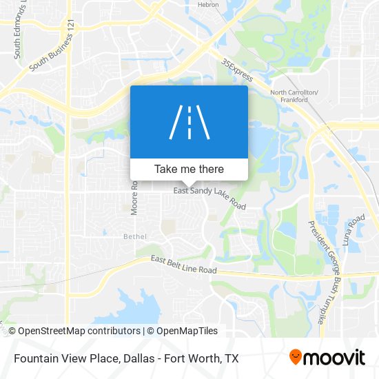 Fountain View Place map