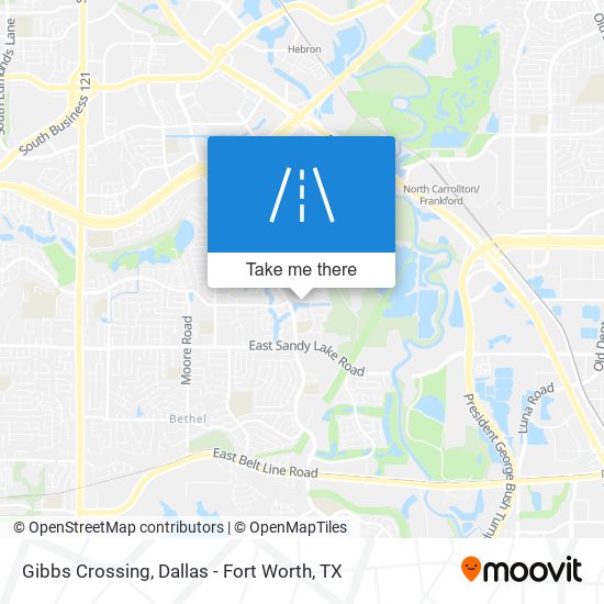 Mapa de Gibbs Crossing