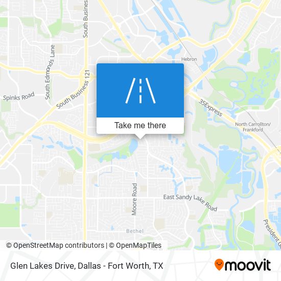 Glen Lakes Drive map