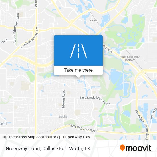 Greenway Court map