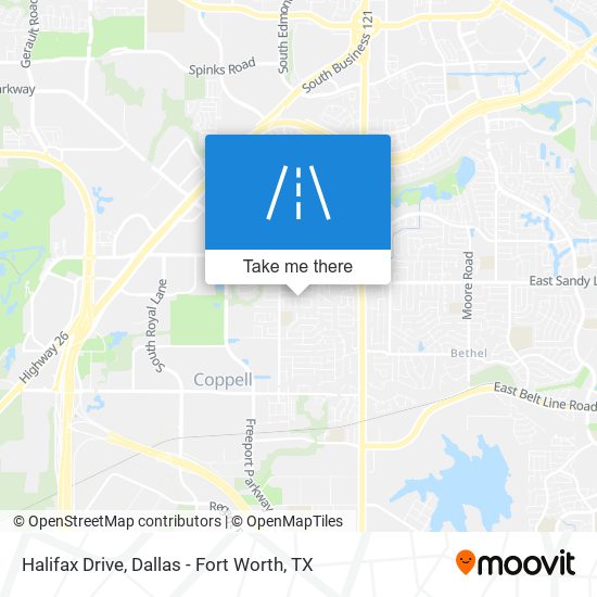 Mapa de Halifax Drive