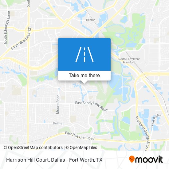 Harrison Hill Court map