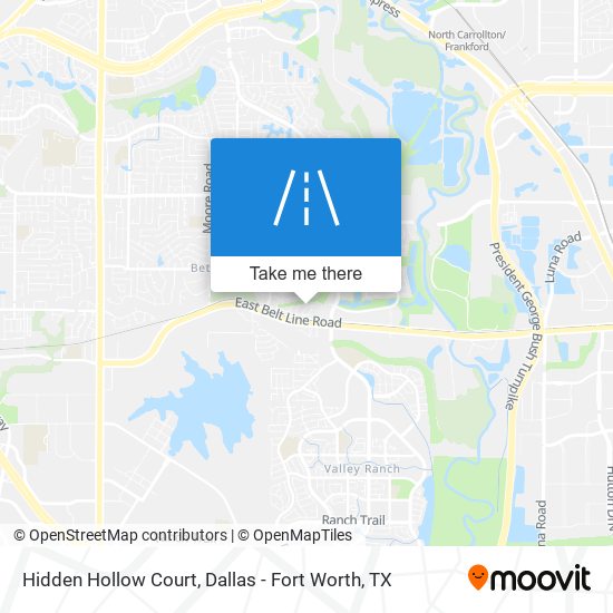 Mapa de Hidden Hollow Court