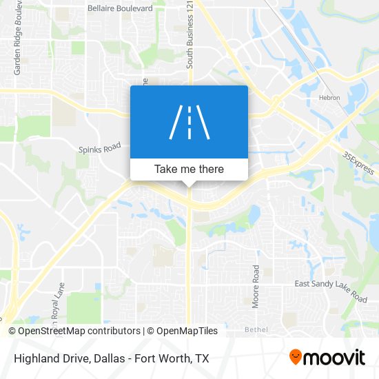 Mapa de Highland Drive