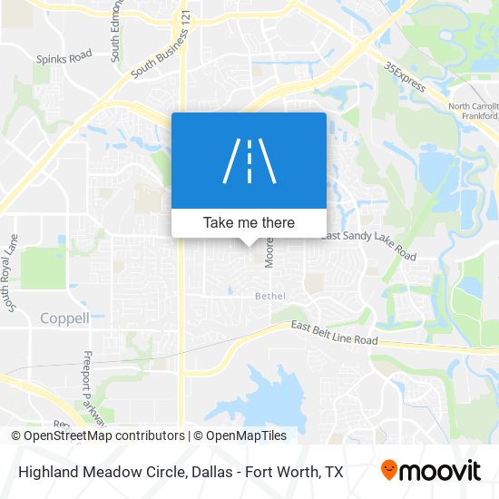 Mapa de Highland Meadow Circle