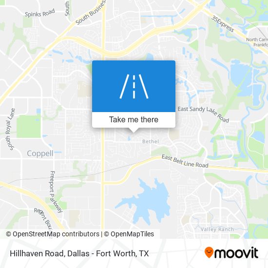 Hillhaven Road map