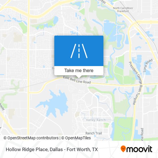 Hollow Ridge Place map