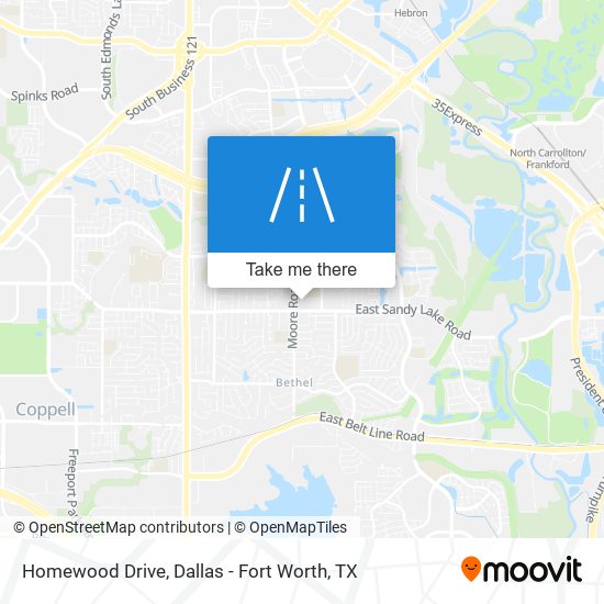 Homewood Drive map