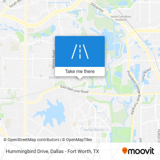 Mapa de Hummingbird Drive