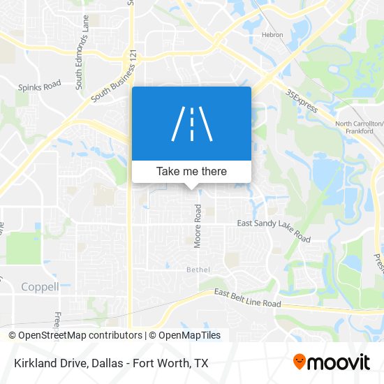Kirkland Drive map