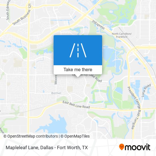 Mapleleaf Lane map