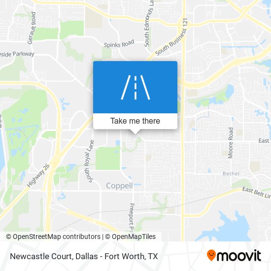 Mapa de Newcastle Court
