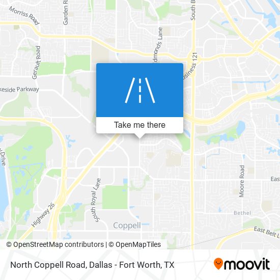 North Coppell Road map