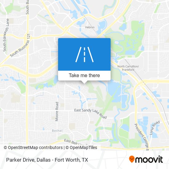 Parker Drive map