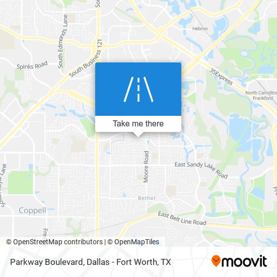 Parkway Boulevard map