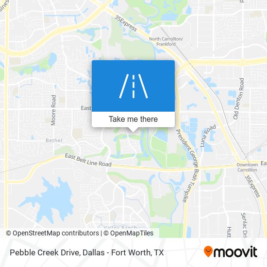 Pebble Creek Drive map