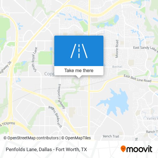 Penfolds Lane map