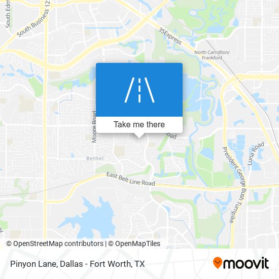 Pinyon Lane map