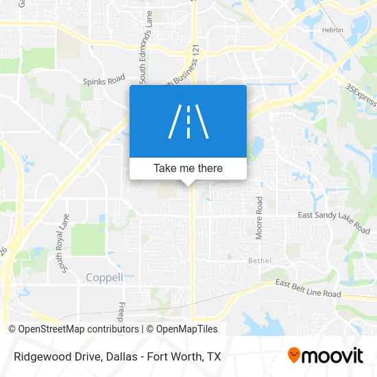 Ridgewood Drive map