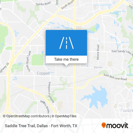 Saddle Tree Trail map