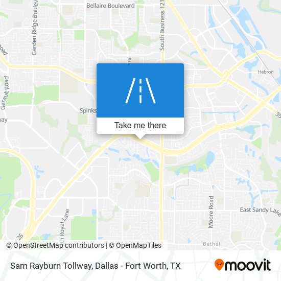 Sam Rayburn Tollway map